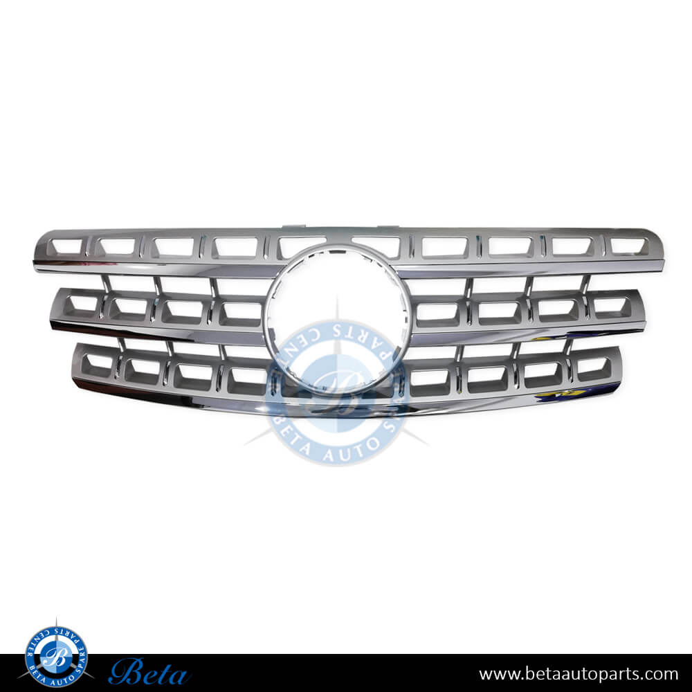 Radiator Grille without Base without Logo -Silver for Mercedes ML-Class W164 2009-2011 models, Part Number 1648801985 Radiator Grille without Base without Logo -Silver for Mercedes ML-Class W164 2009-2011 models, Part Number 1648801985